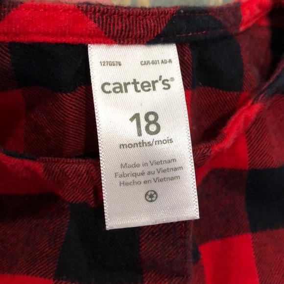 Red & Black Checkered Flannel Dress 18 Months❗️ - Picture 2 of 6